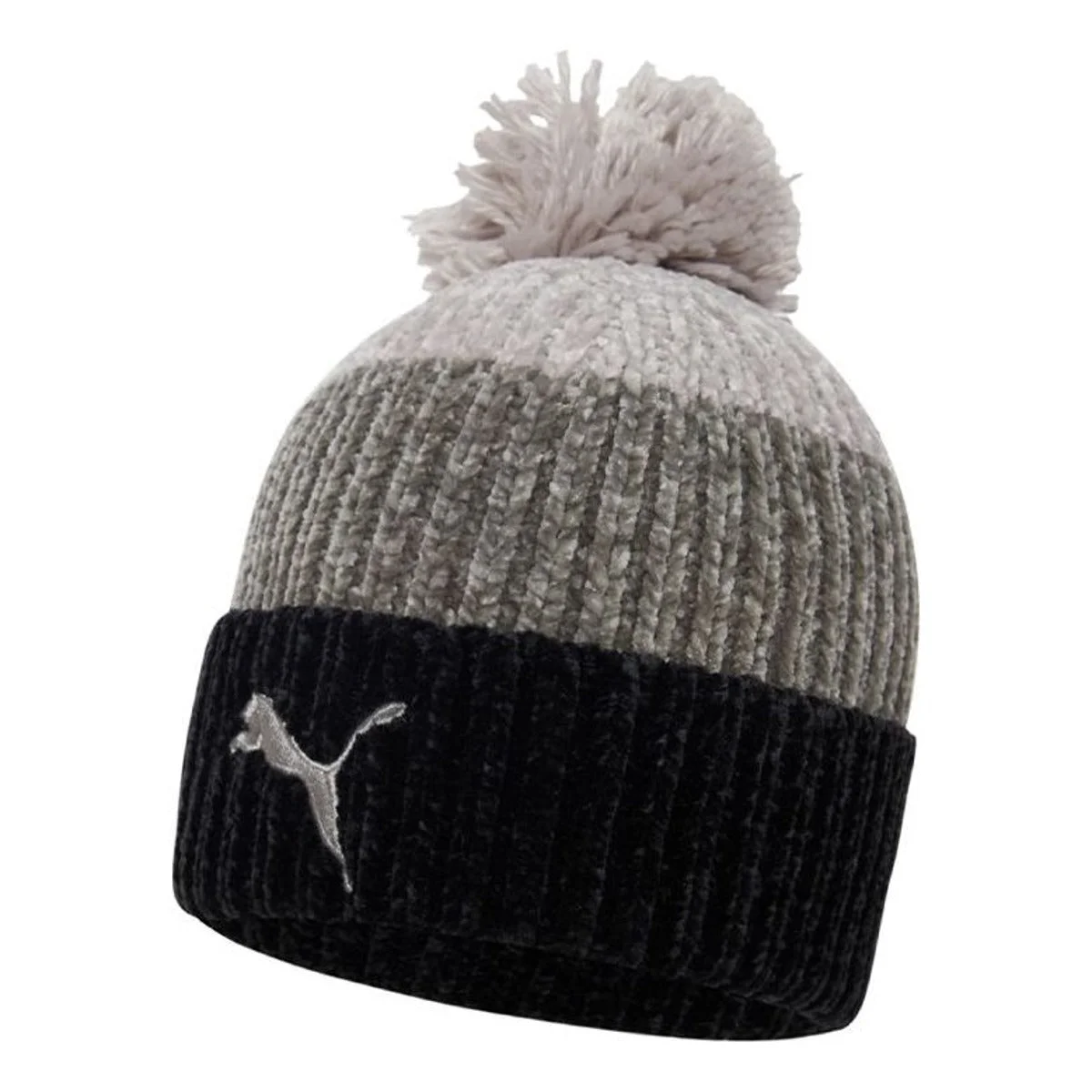 (WMNS) PUMA Ws POM Beanie 'Black Grey' 02343601 - 1