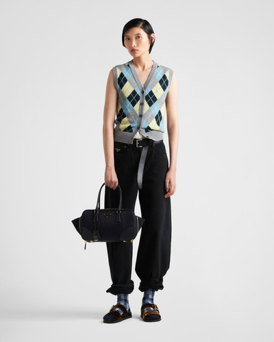 Prada Wool vest with an Argyle pattern outlook