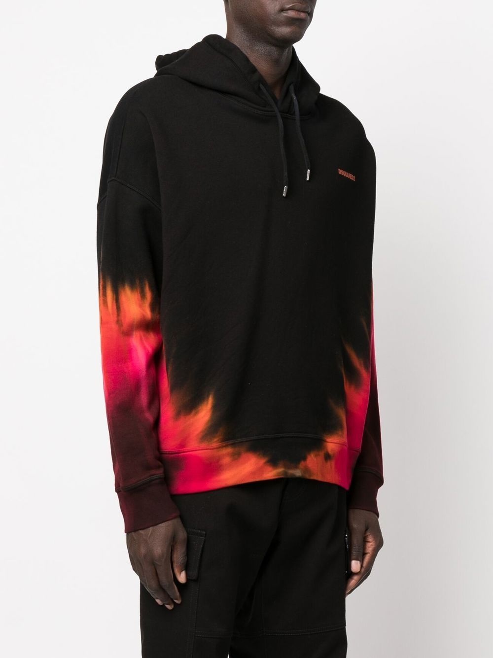 tie-dye long-sleeve hoodie - 3
