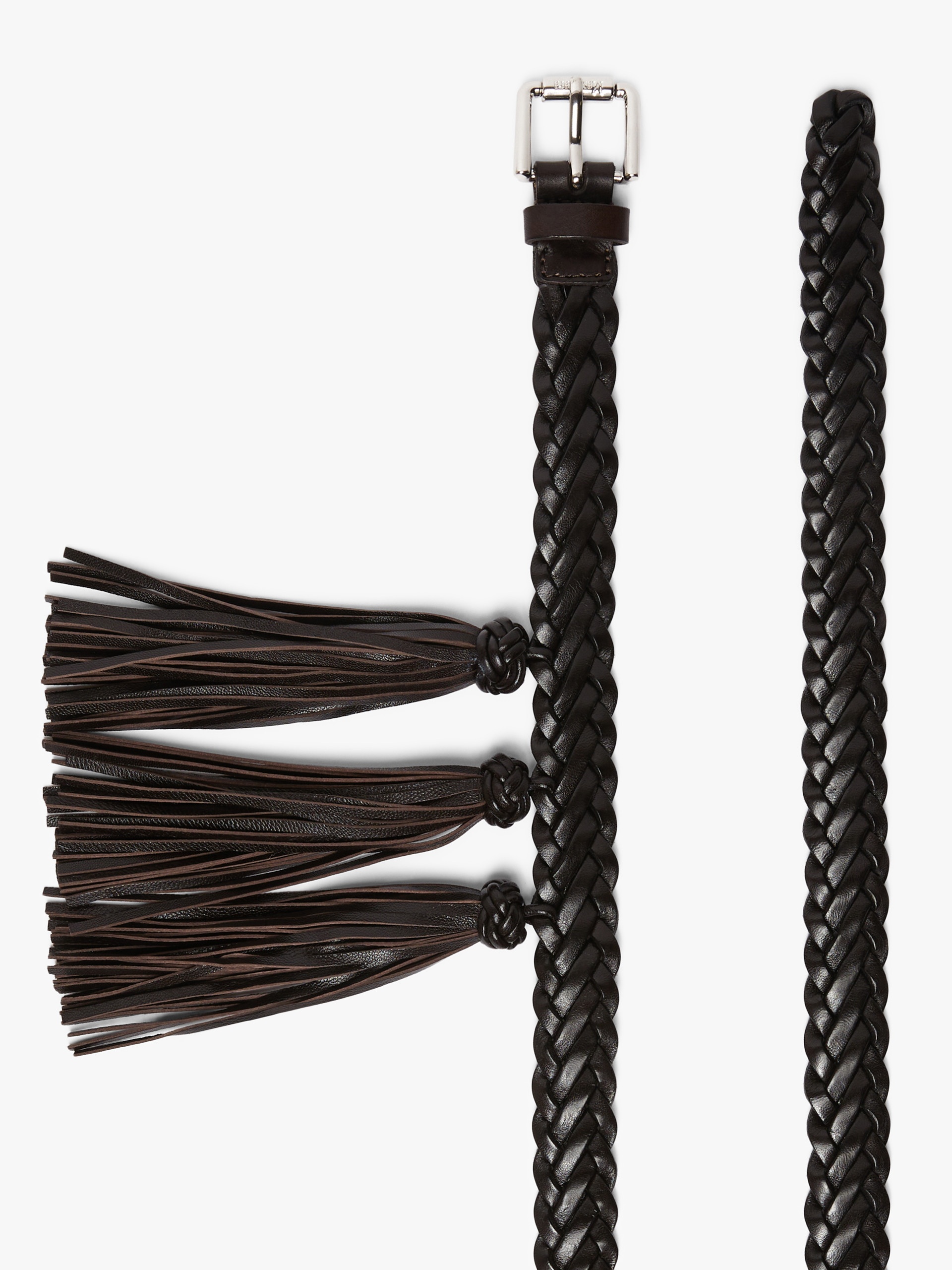 TASSEL20 Braided leather belt - 2