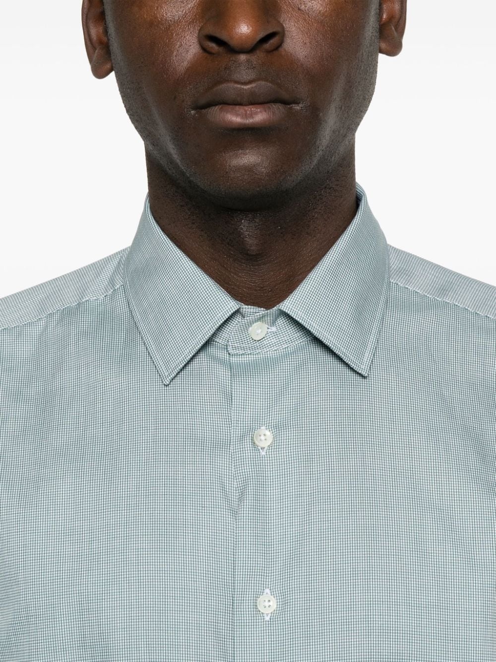 mini-check shirt - 5