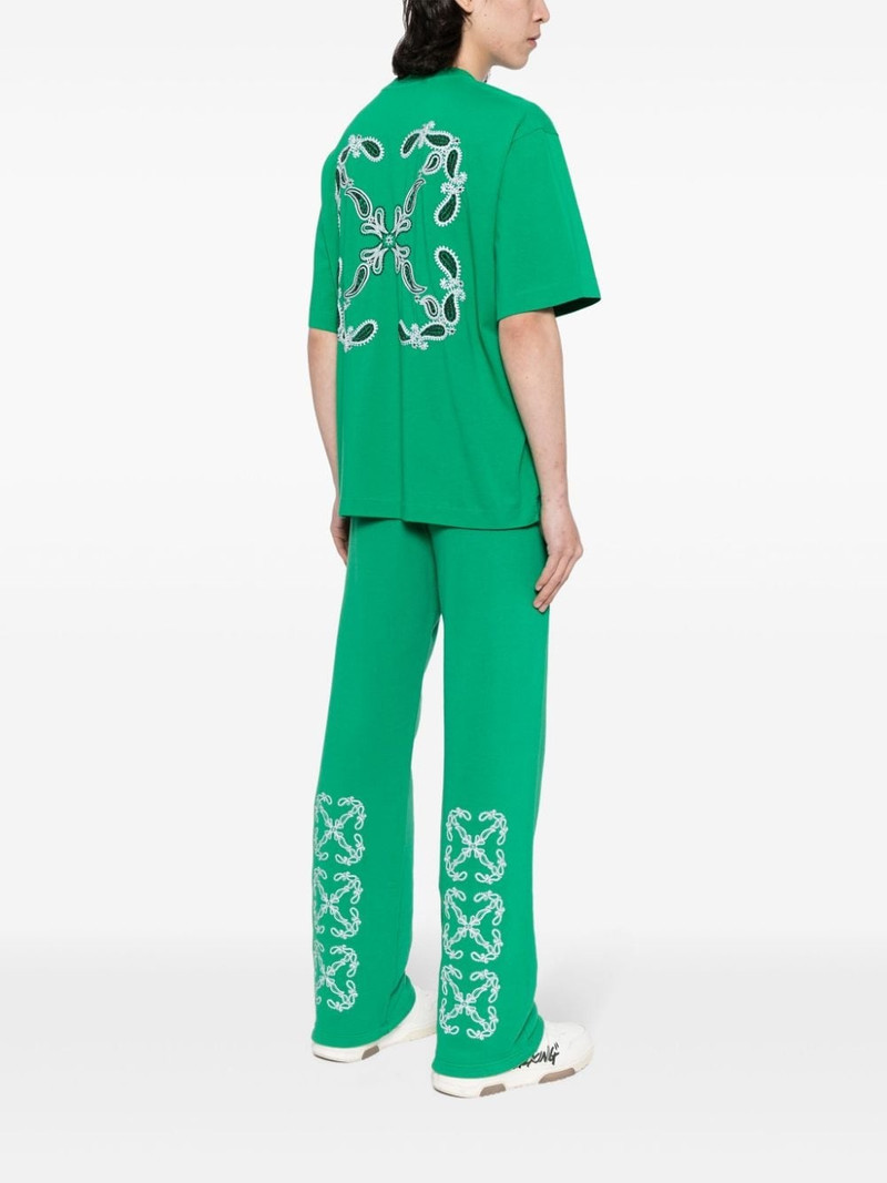 Off-White logo-embroidered drawstring track pants outlook