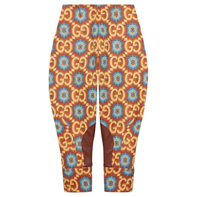 GG Kaleidoscope Equestrian-inspired Pant Orange and Yellow 1