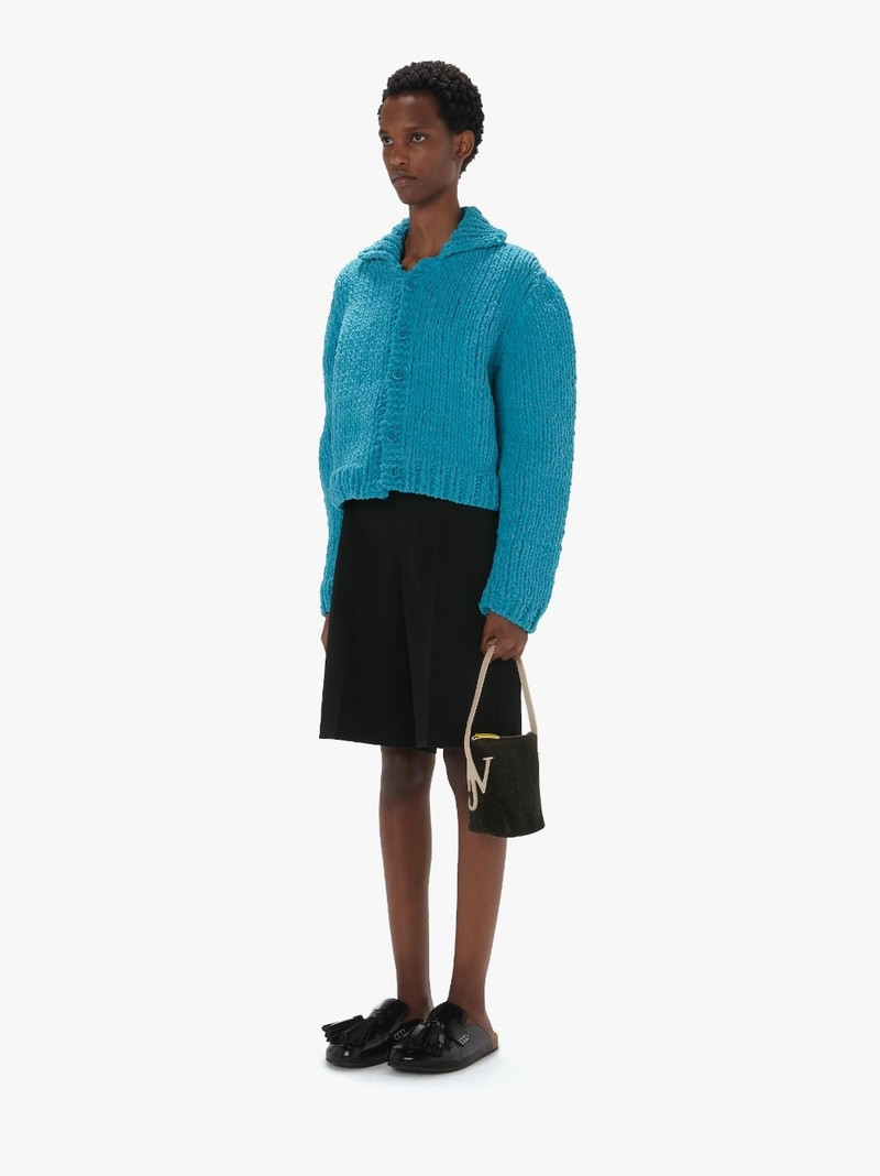 MINI ANCHOR HOBO - CHENILLE TOP HANDLE BAG 5