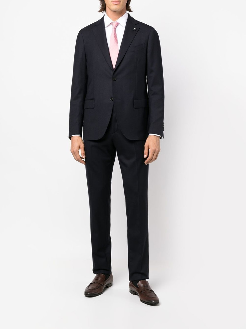 LARDINI single-breasted slim-cut suit outlook