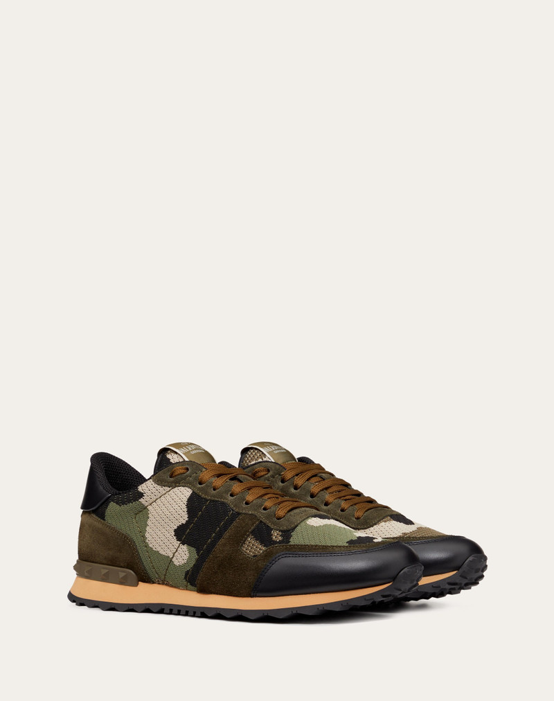 Valentino MESH FABRIC CAMOUFLAGE ROCKRUNNER SNEAKER outlook
