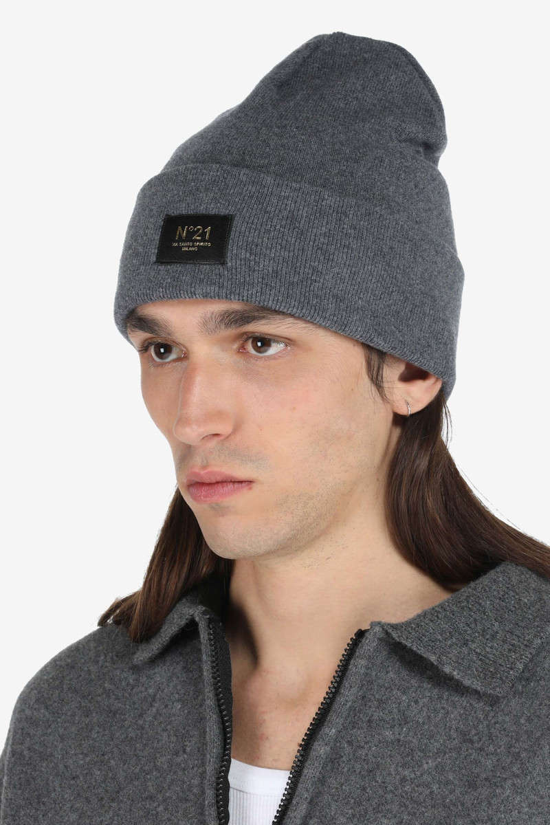 N°21 LOGO-PATCH WOOL BEANIE outlook