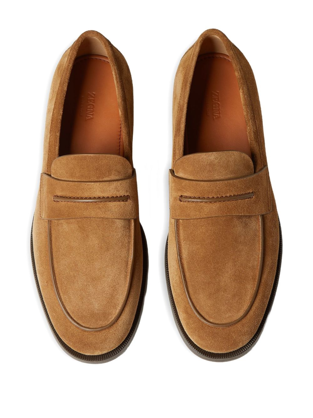 suede penny loafers - 3