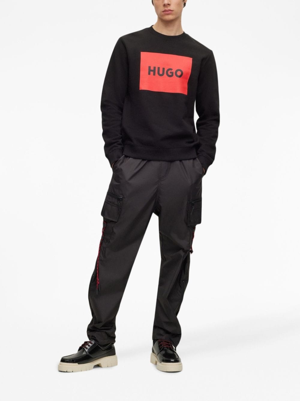logo-print cotton sweatshirt - 2