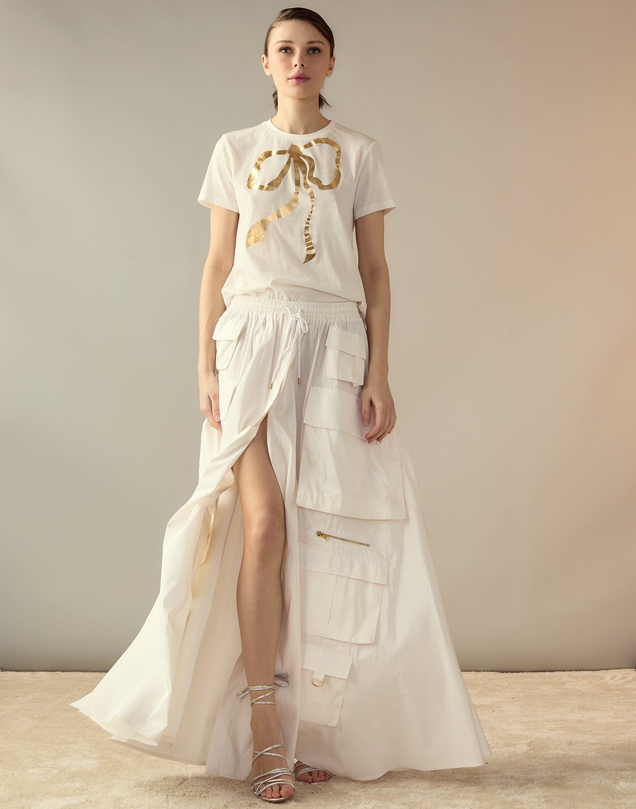 Taffeta Cargo Skirt - 3