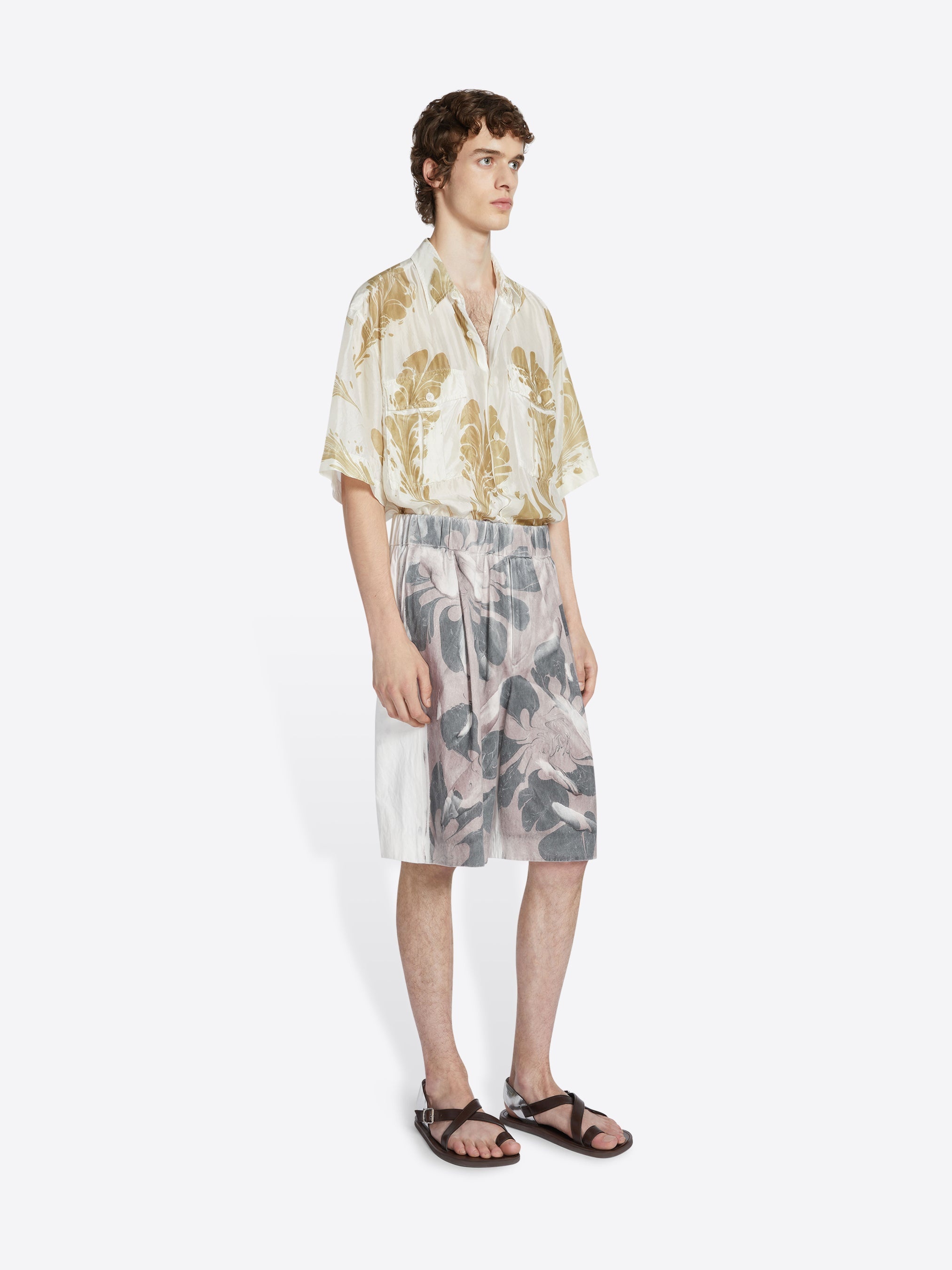 HAND PRINTED SHORTS - 3