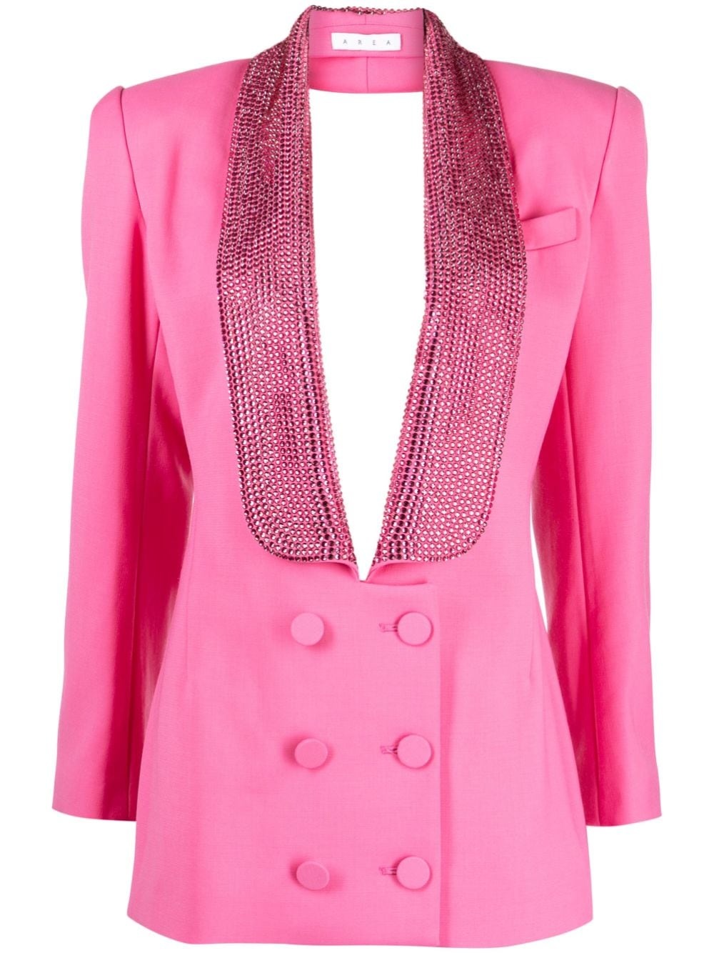 Tuxedo crystal-embellished minidress - 1
