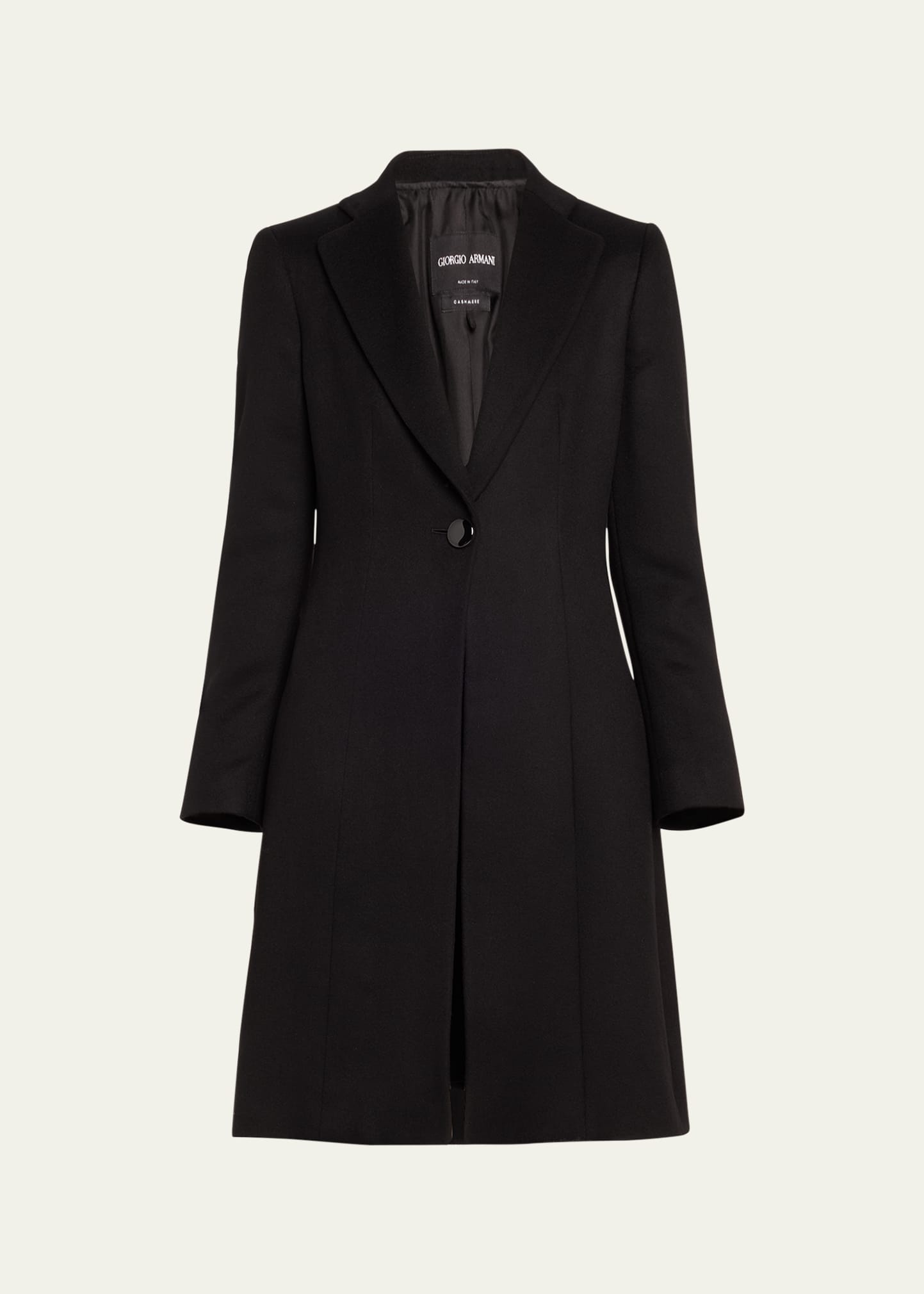 Essentials Cashmere One Button Coat - 1