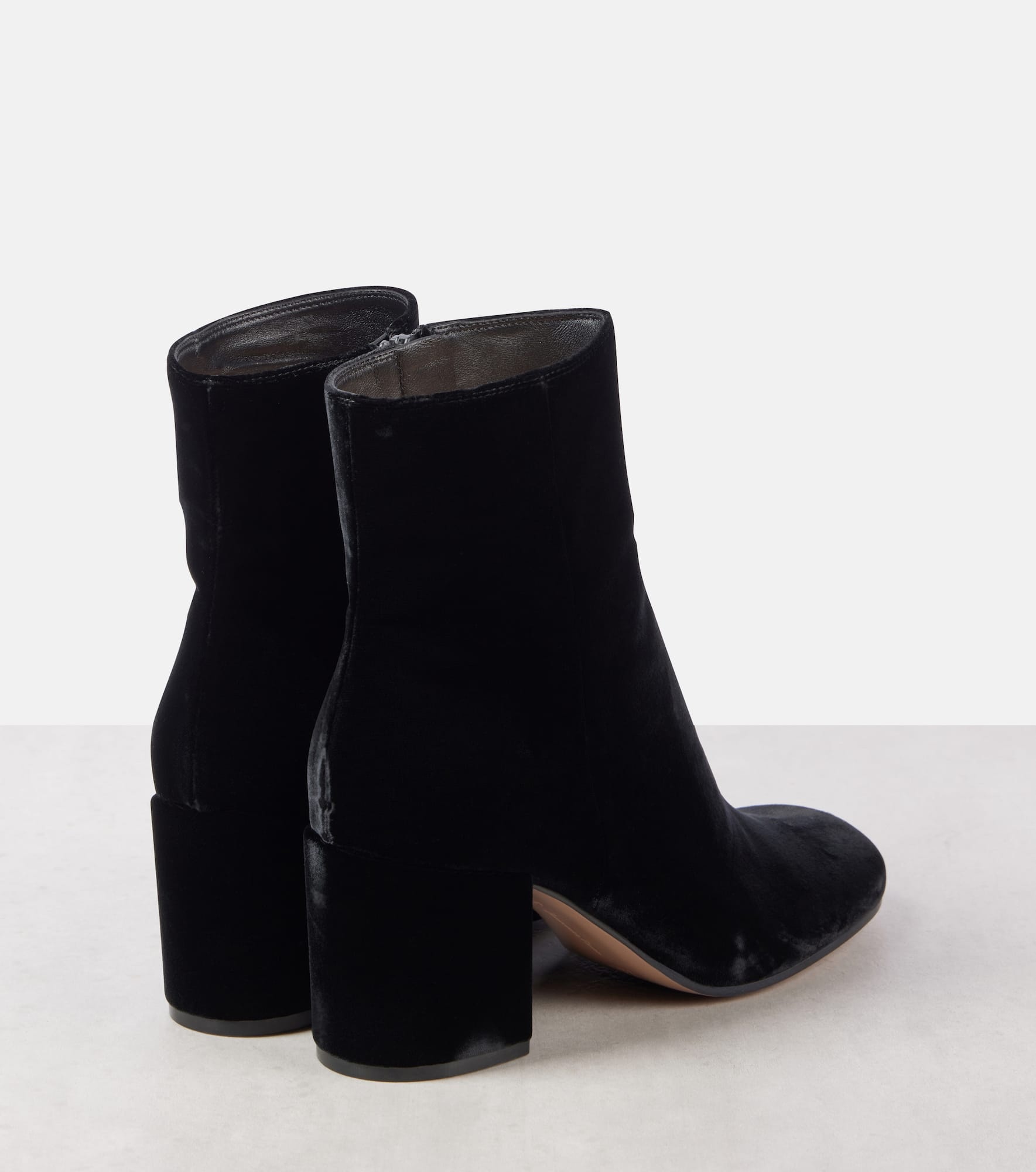 Joelle 70 velvet booties - 2