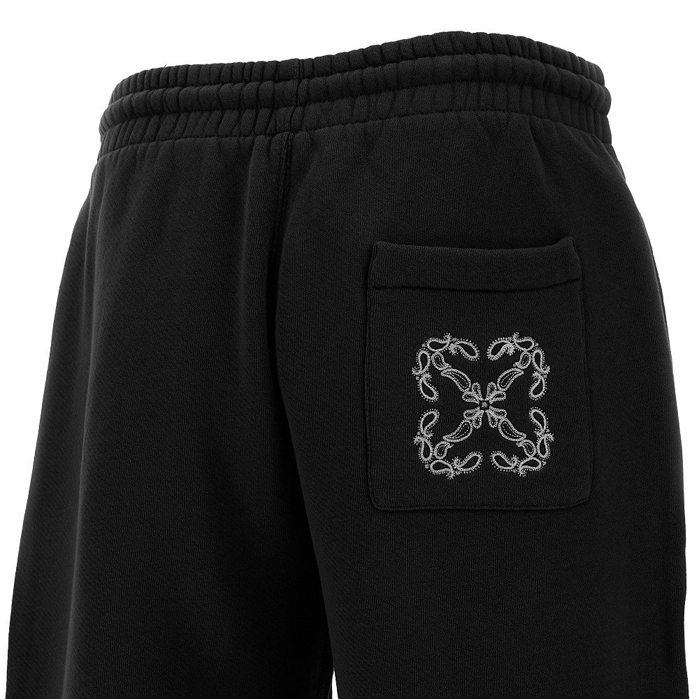 BANDANA ARROW EMBROIDERY SWEATSHORTS - 4