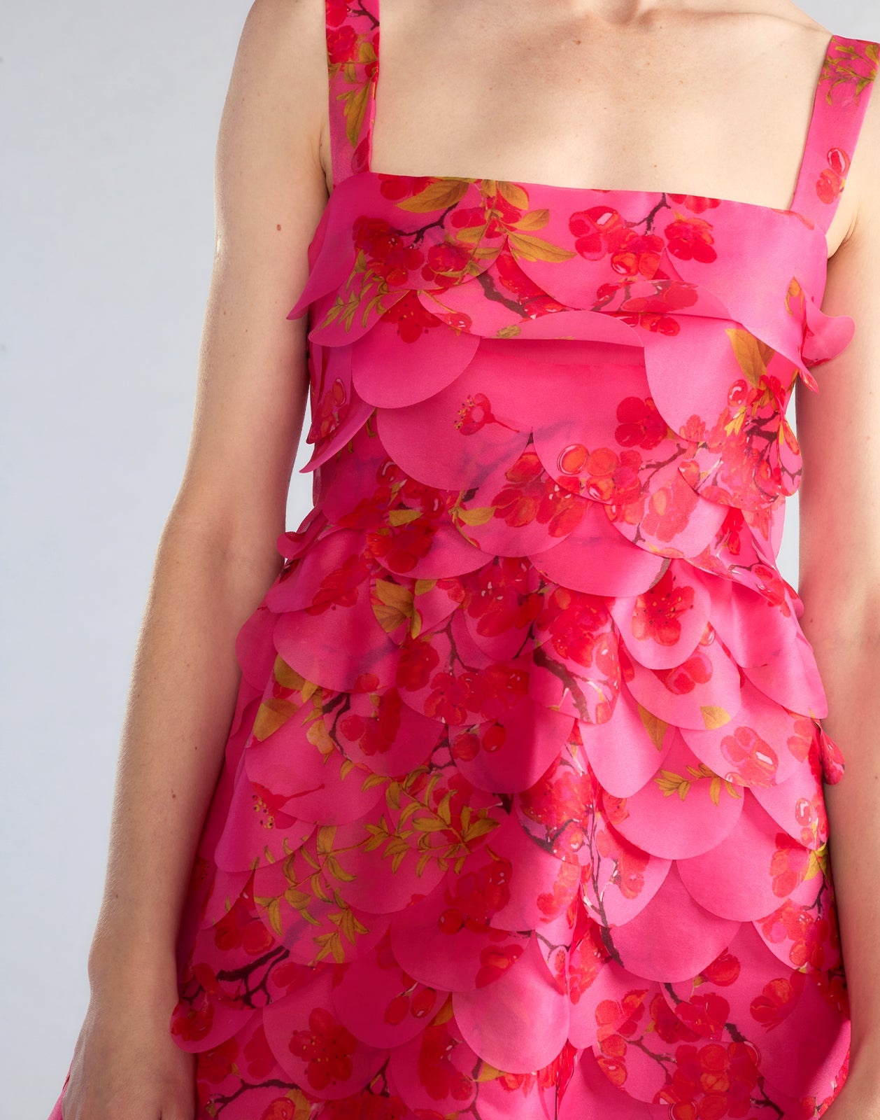 Scalloped Petal Midi Dress - 7