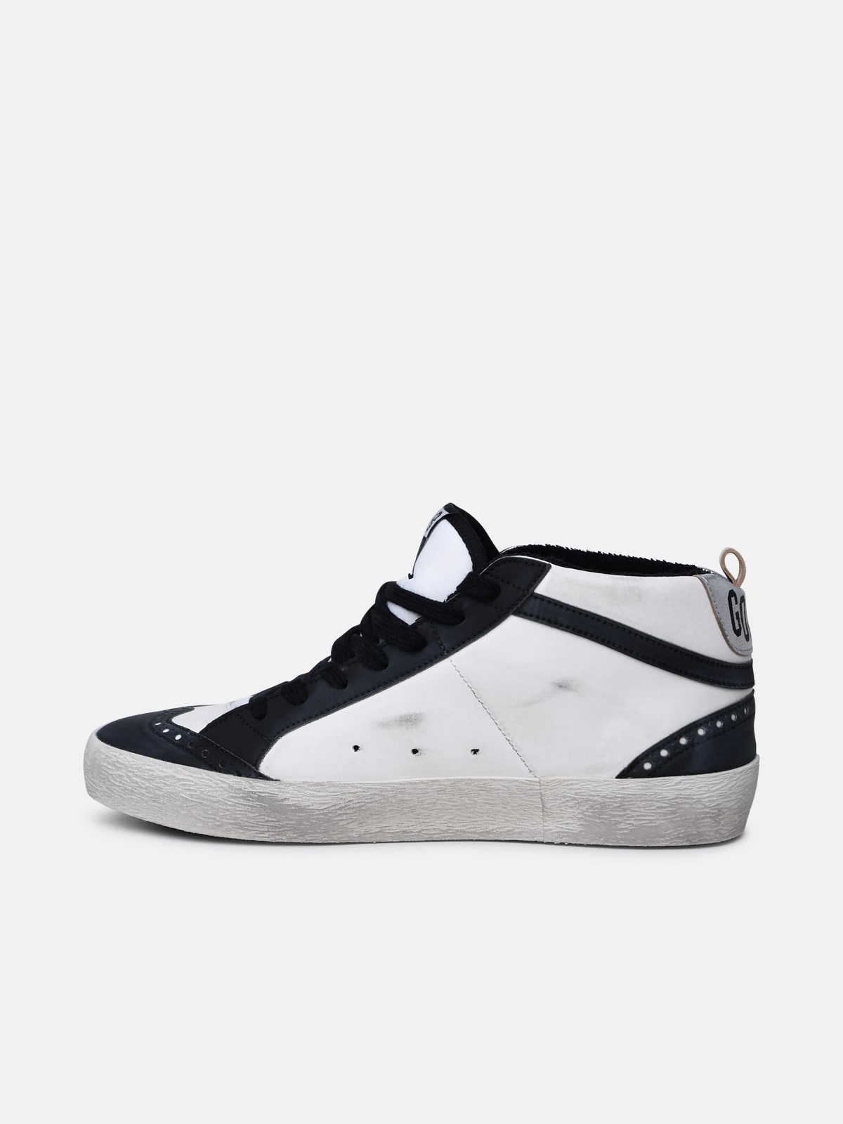 'MID-STAR CLASSIC' WHITE LEATHER SNEAKERS - 3