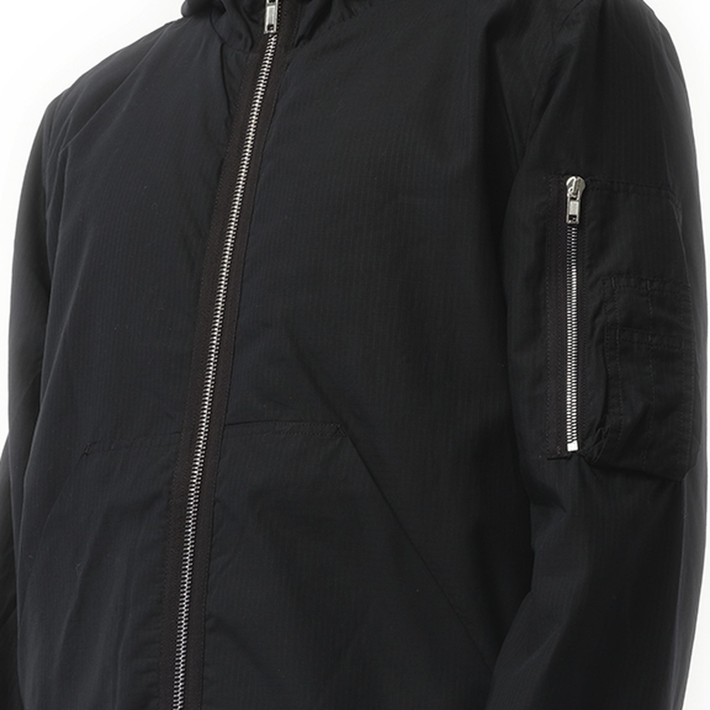 Gimp Flight Bomber Jacket in Black - 3