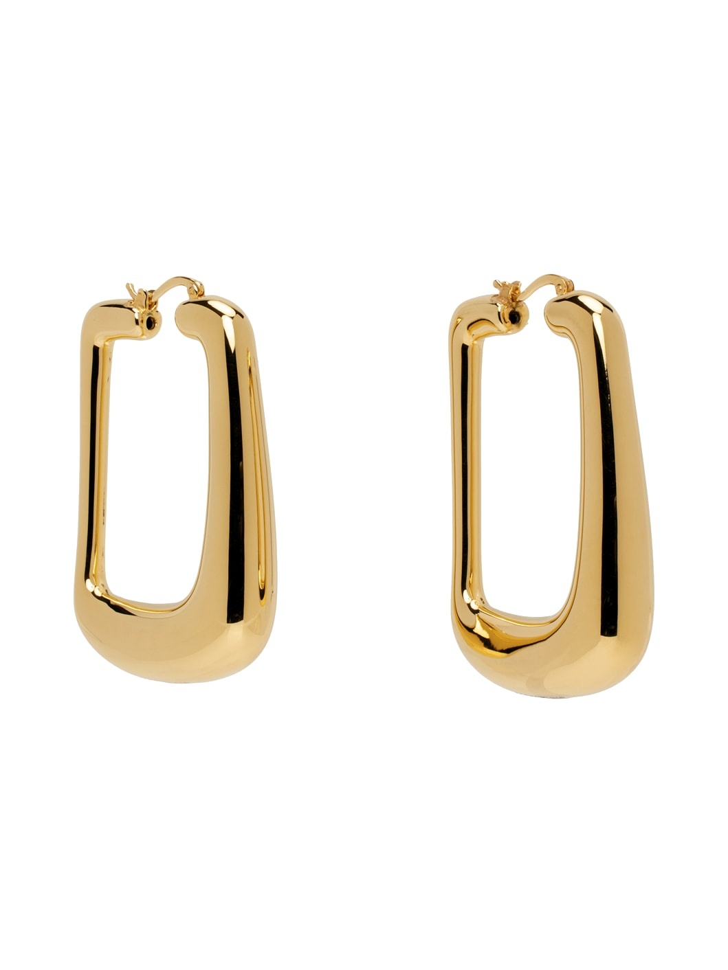 Gold Les Sculptures 'Les boucles Ovalo' Earrings - 2