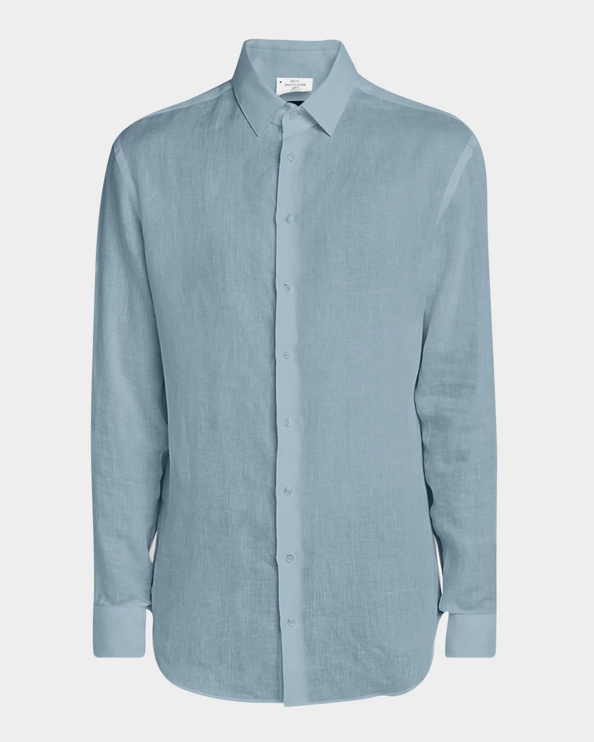 Men's Classic Solid Linen Sport Shirt - 1