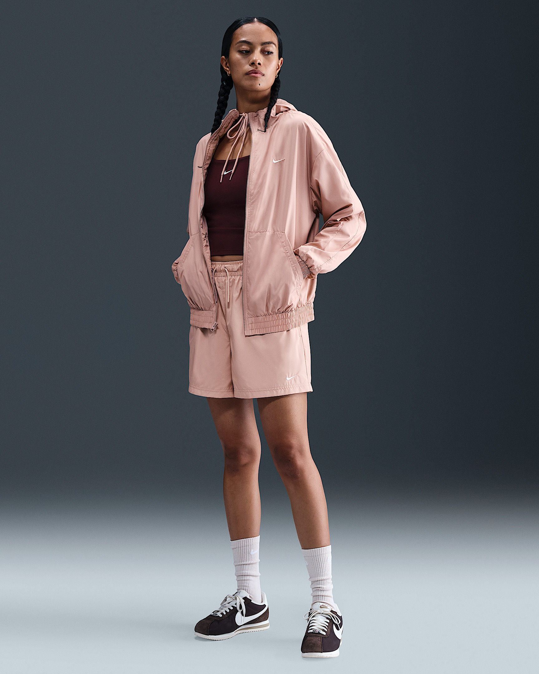 Nike Sportswear Classic Wovens Women's Loose UV Hooded Jacket - 4