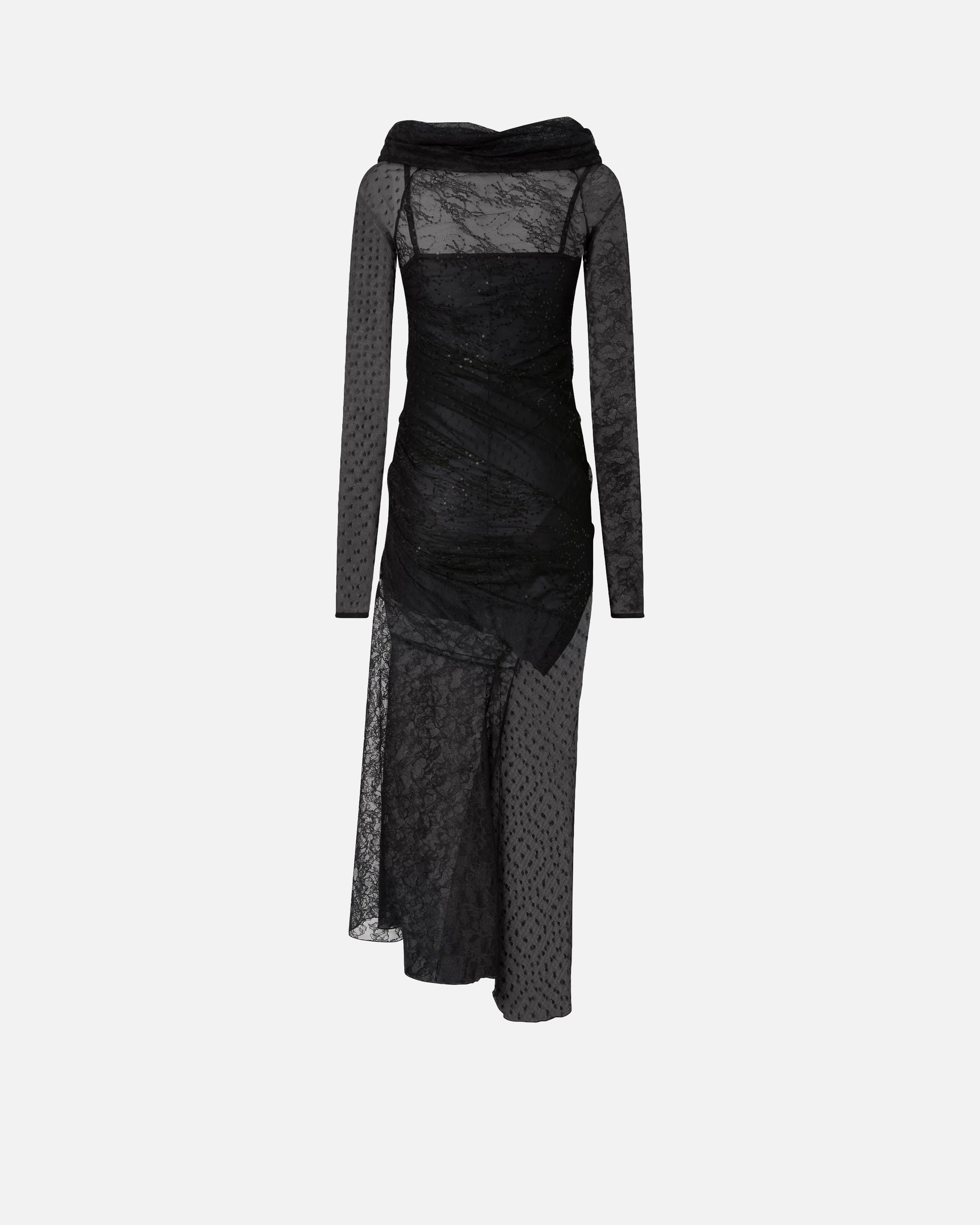 LACE MIDI DRESS - 6