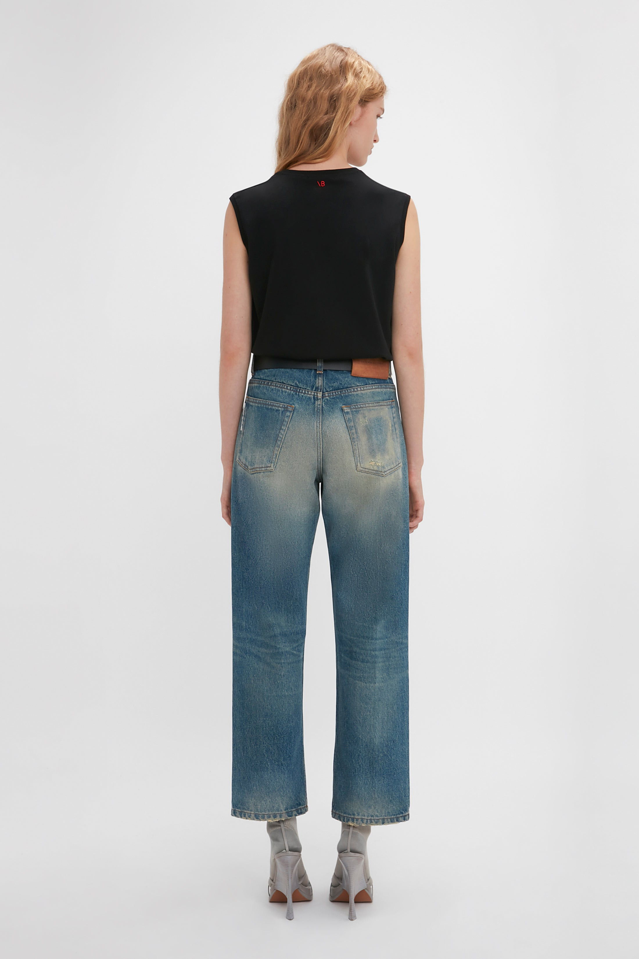 Relaxed Straight Leg Jean In Antique Indigo Wash - 5
