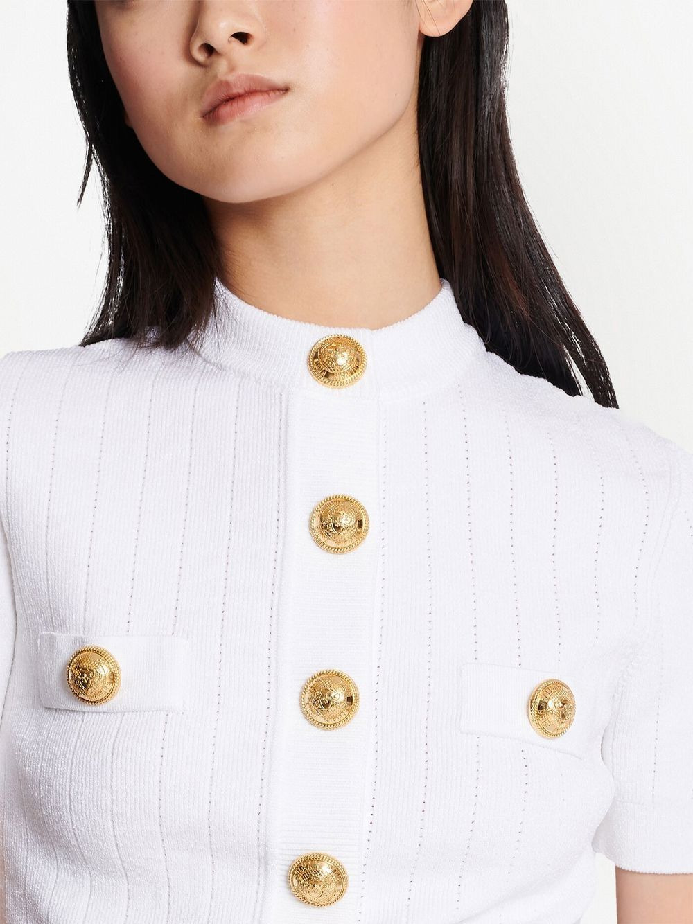 Balmain Women Short Sleeve Cardigan - 5