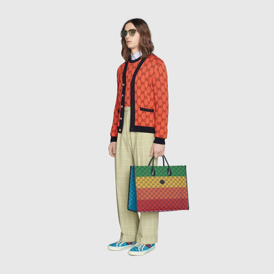 GUCCI GG Multicolor wool cotton cardigan outlook