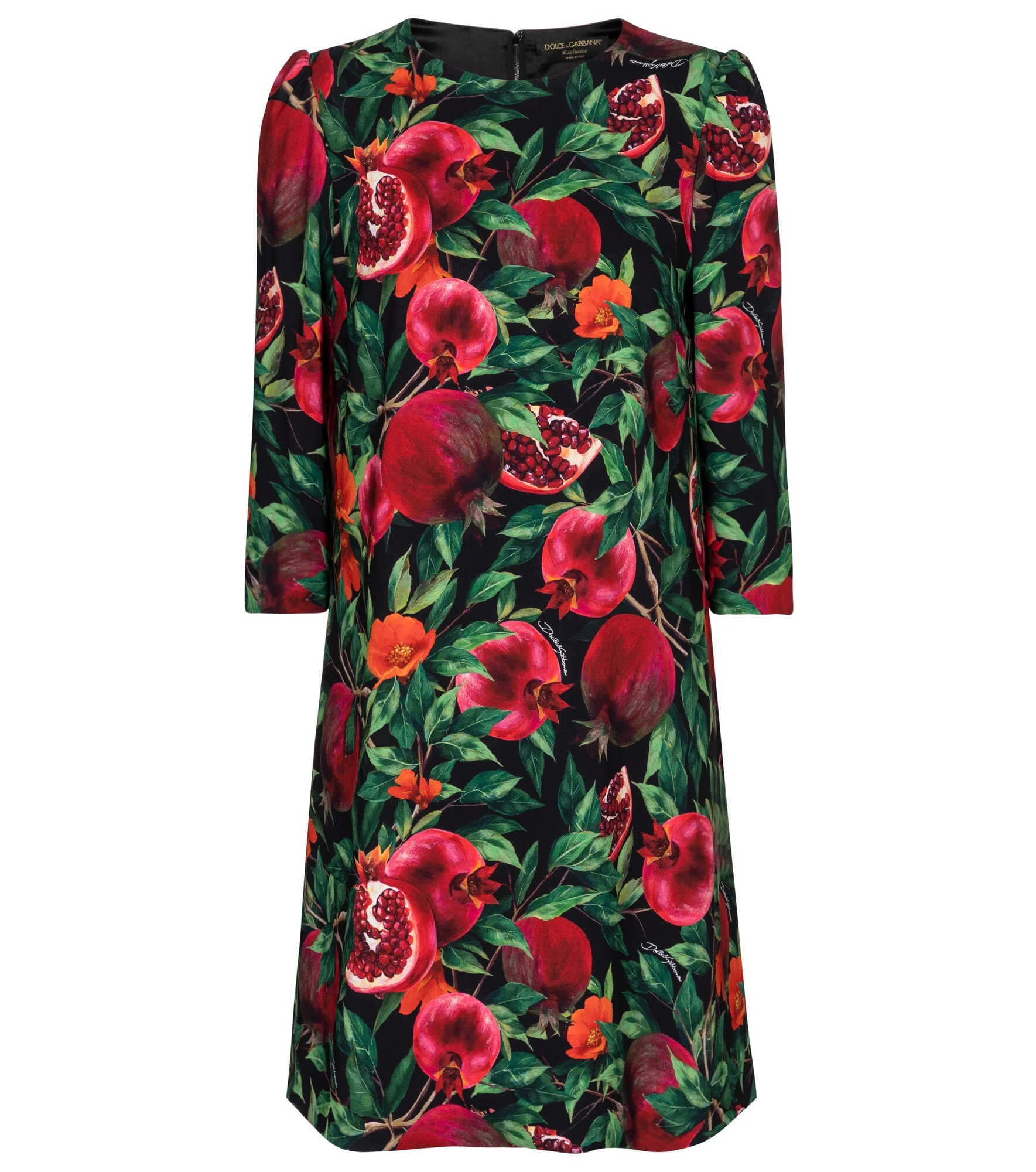 Pomegranate-printed minidress - 1
