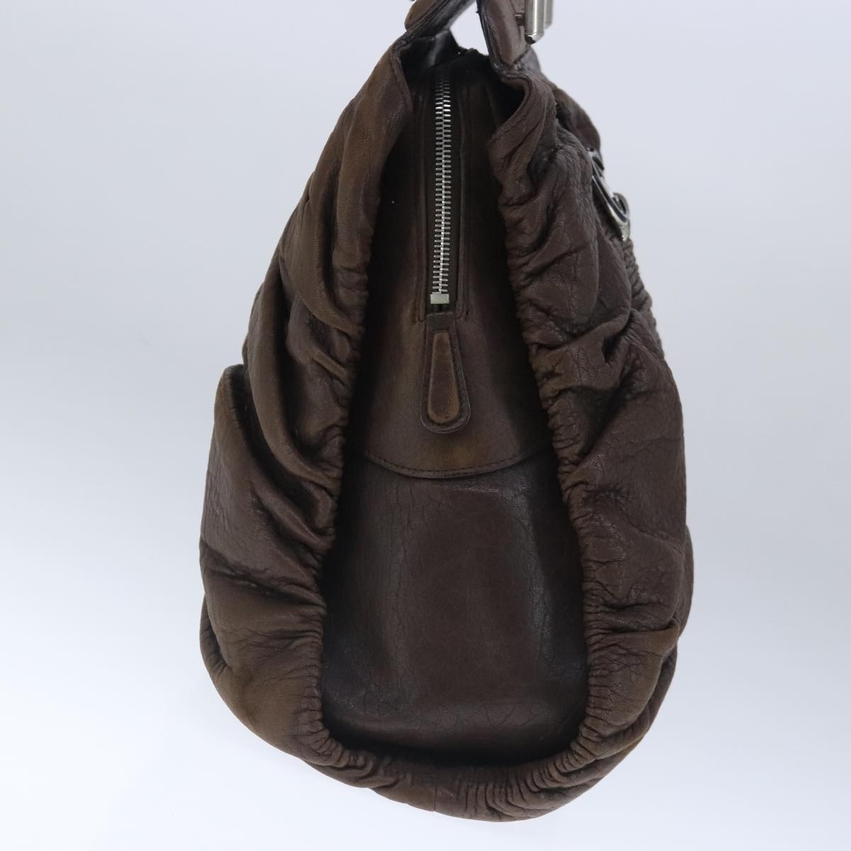 DIOR Hand Bag Leather Brown - 3