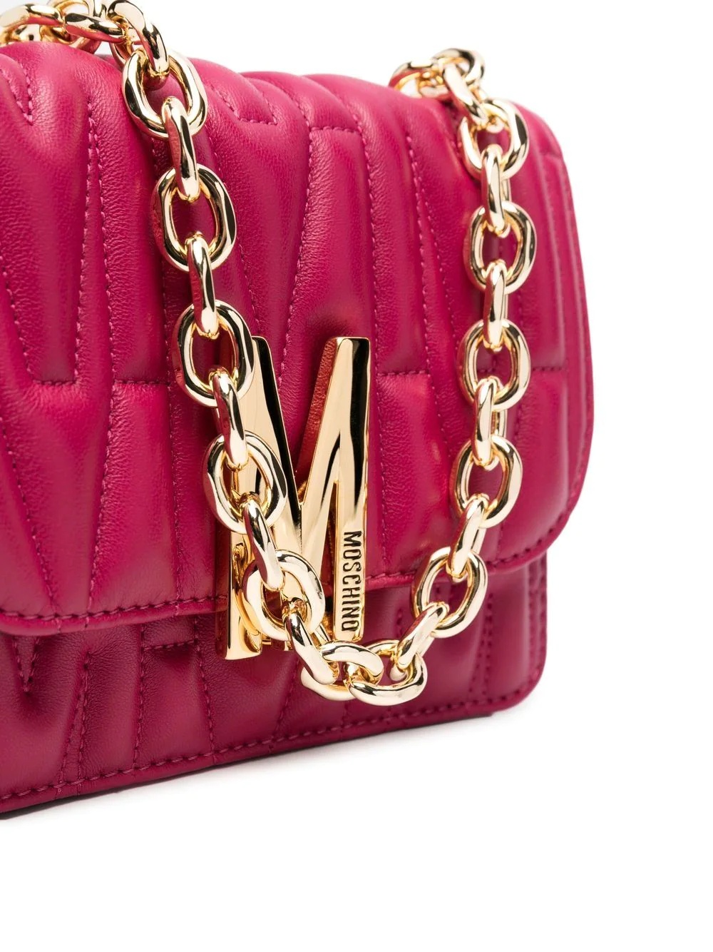 M logo quilted cross-body bag - 4