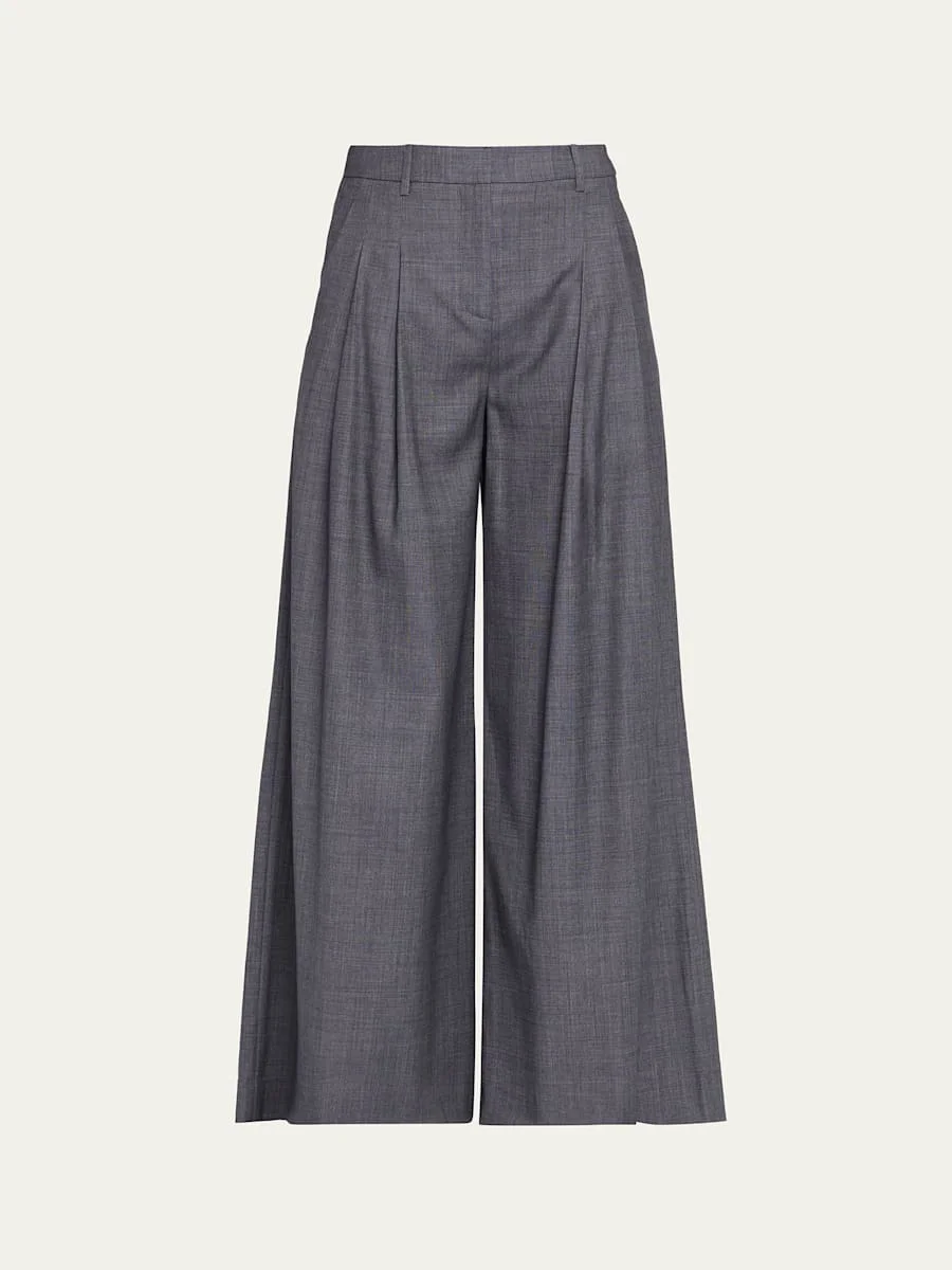 New Didi Lightweight Viscose-Wool Trousers - 1