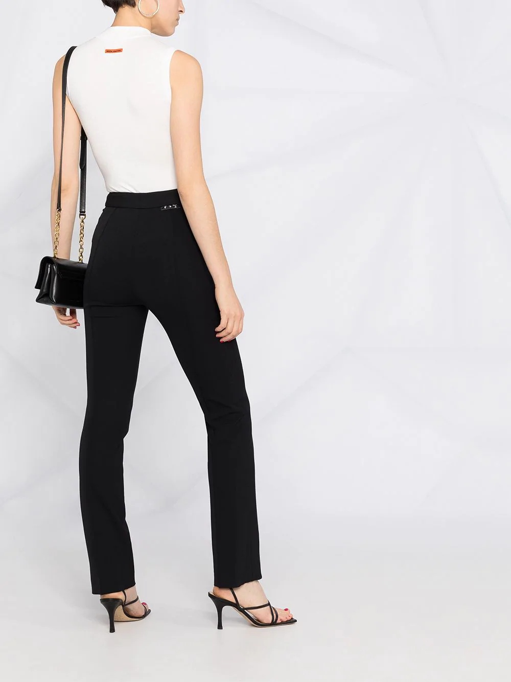 high-waist skinny fit trousers - 6