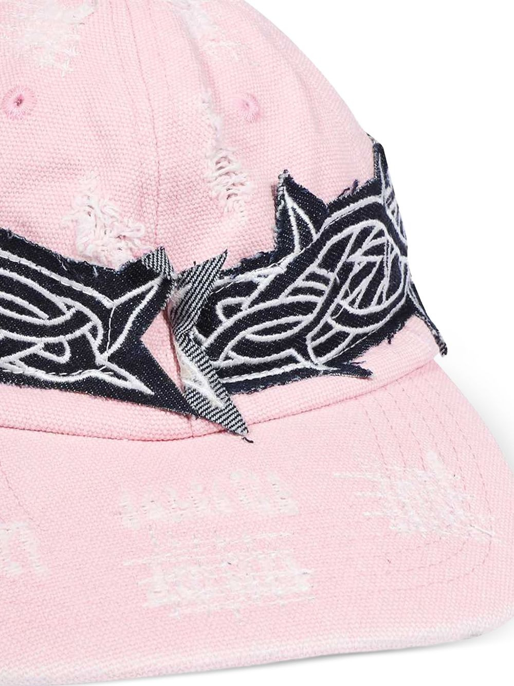 distressed baseball cap - 3