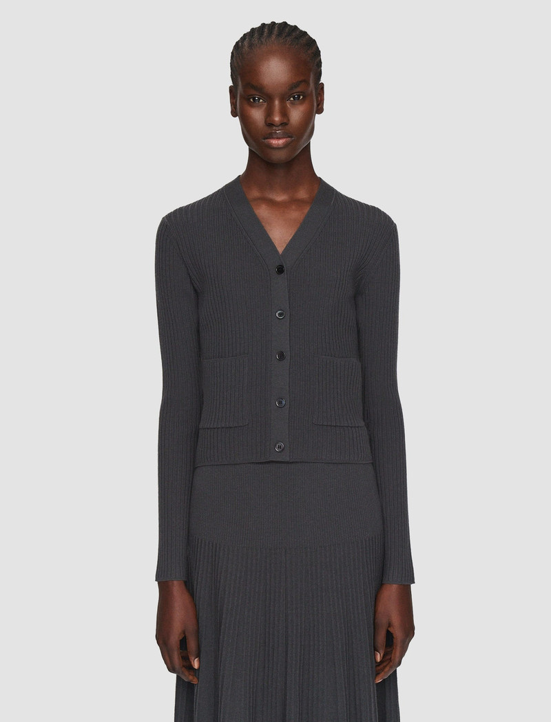 Merino Rib Cardigan 3