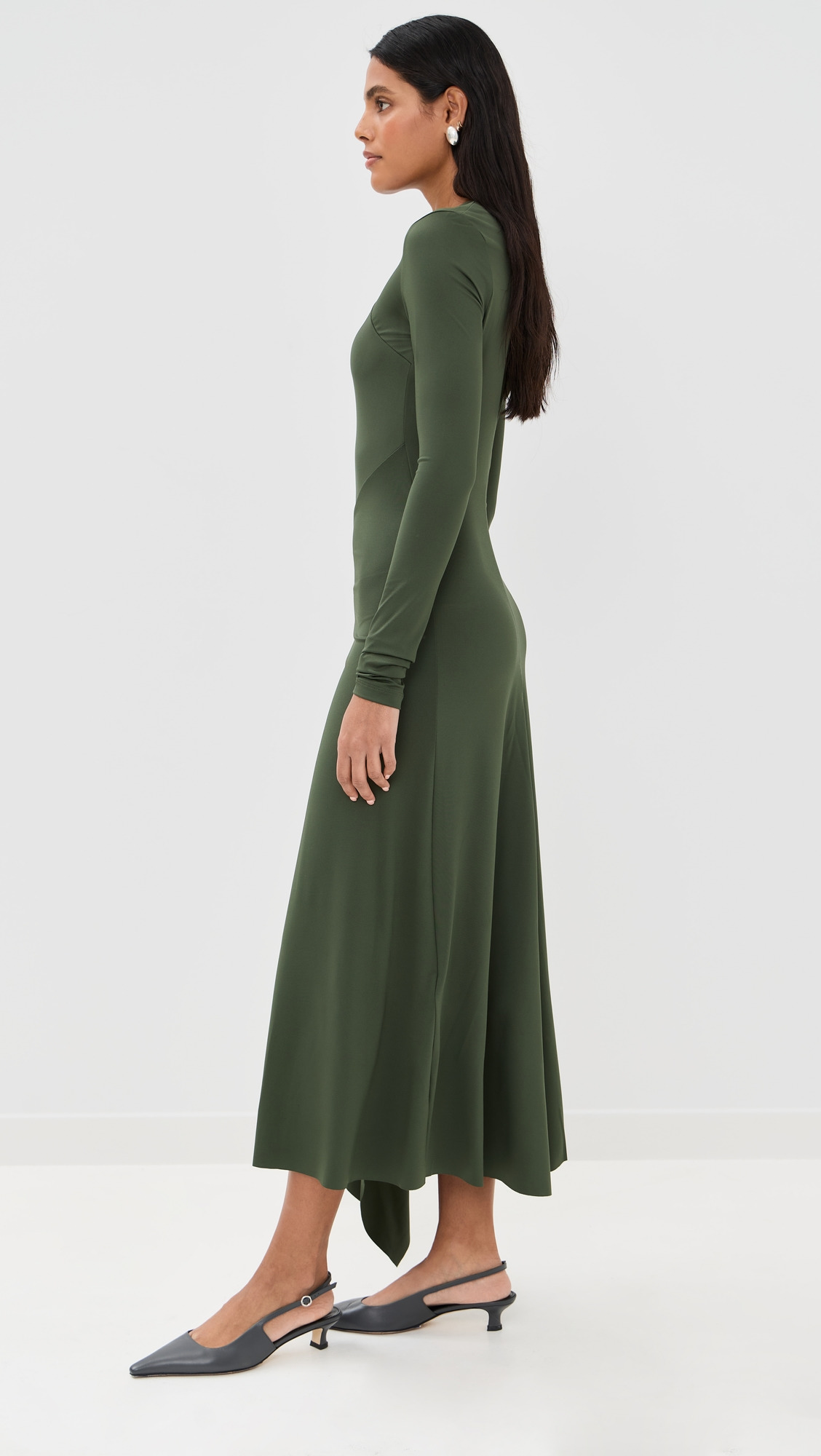 Twist Armhole Detail Midi Dress - 3