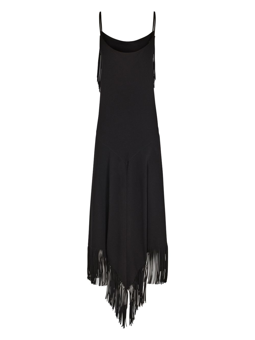 crepe maxi dress - 6