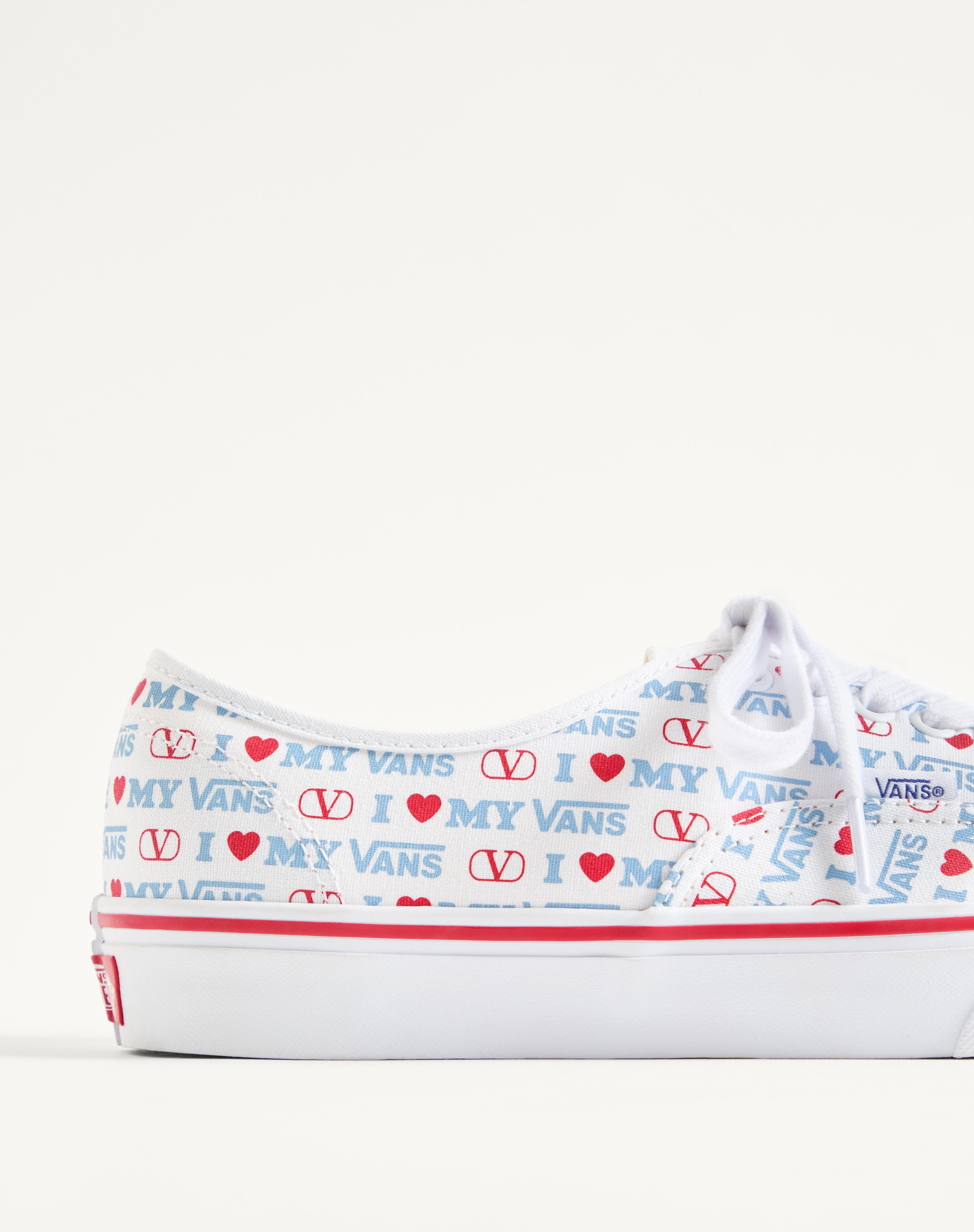 VALENTINO GARAVANI AND VANS LOW-TOP TRAINER IN VALENTINO VANS LOVE PRINT FABRIC - 8