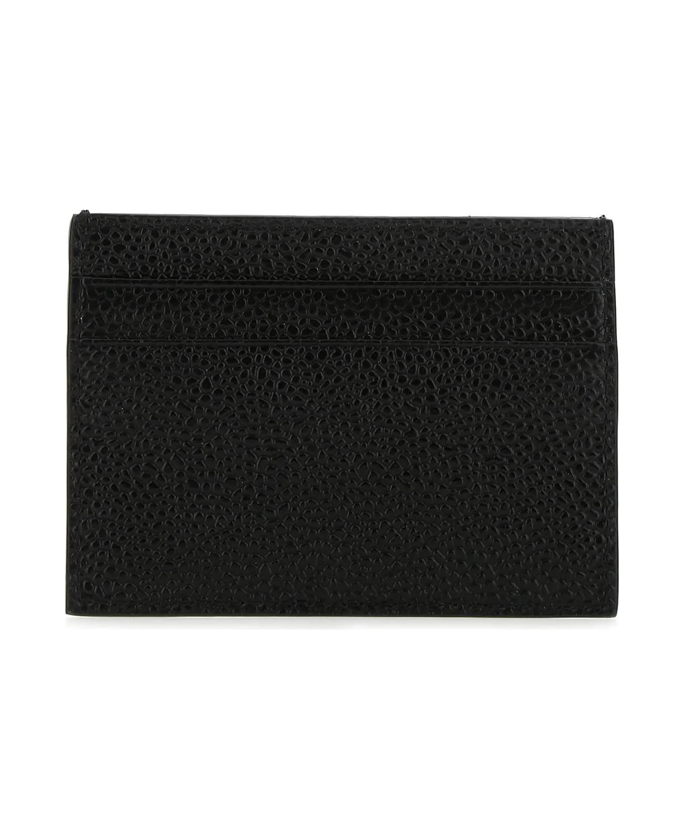 Black Leather Card Holder - 3