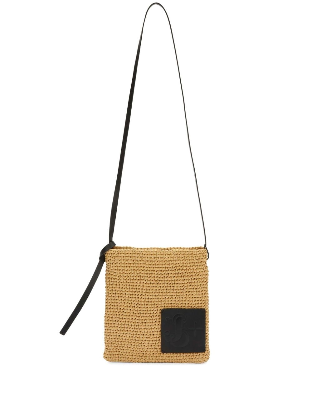 interwoven raffia crossbody bag - 1