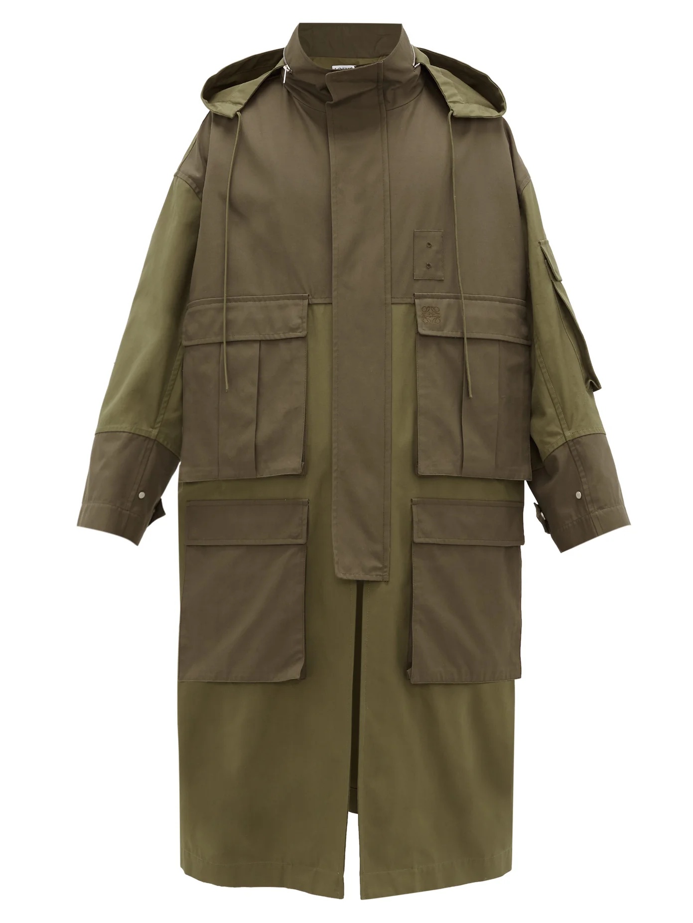 Cotton-canvas hooded parka - 1