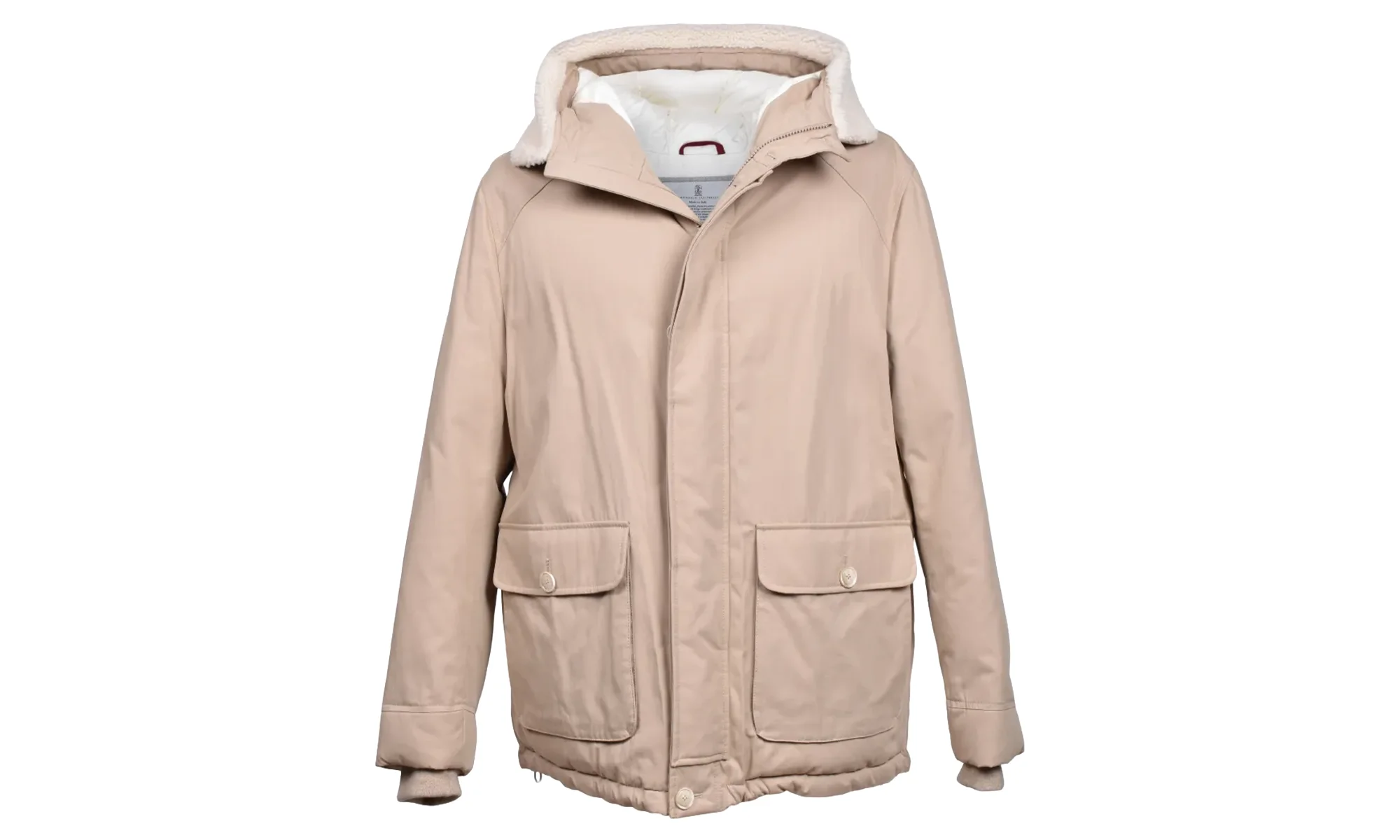 Quilted Down Parka Jacket "Sand" BRUN900 - 1