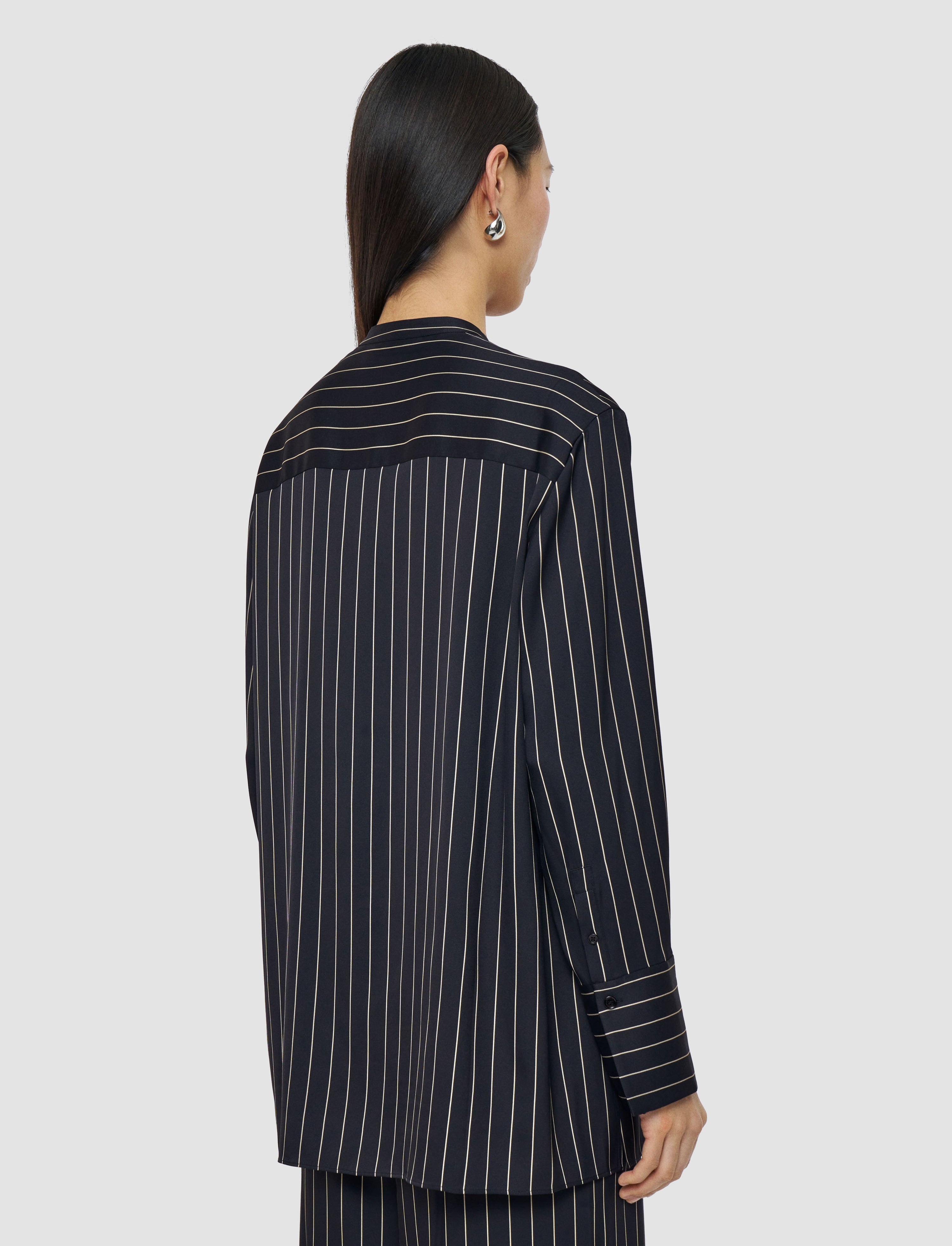 Athena Geometric Print Silk Blouse - 4