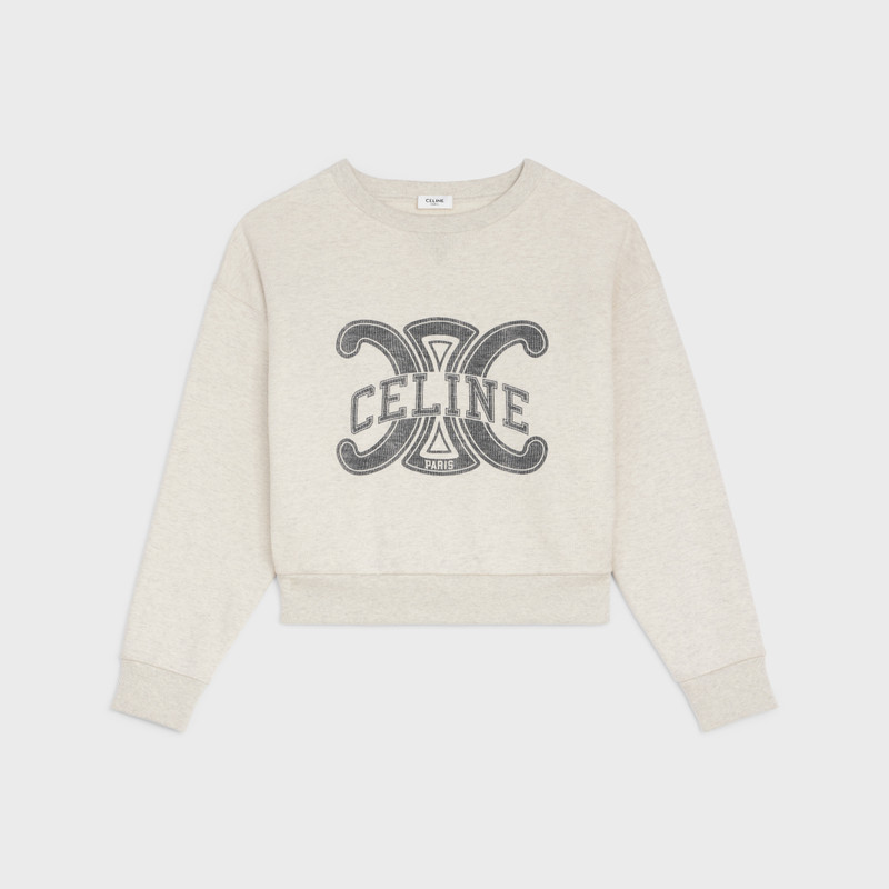 CELINE TRIOMPHE SWEATSHIRT IN COTTON FLEECE 1