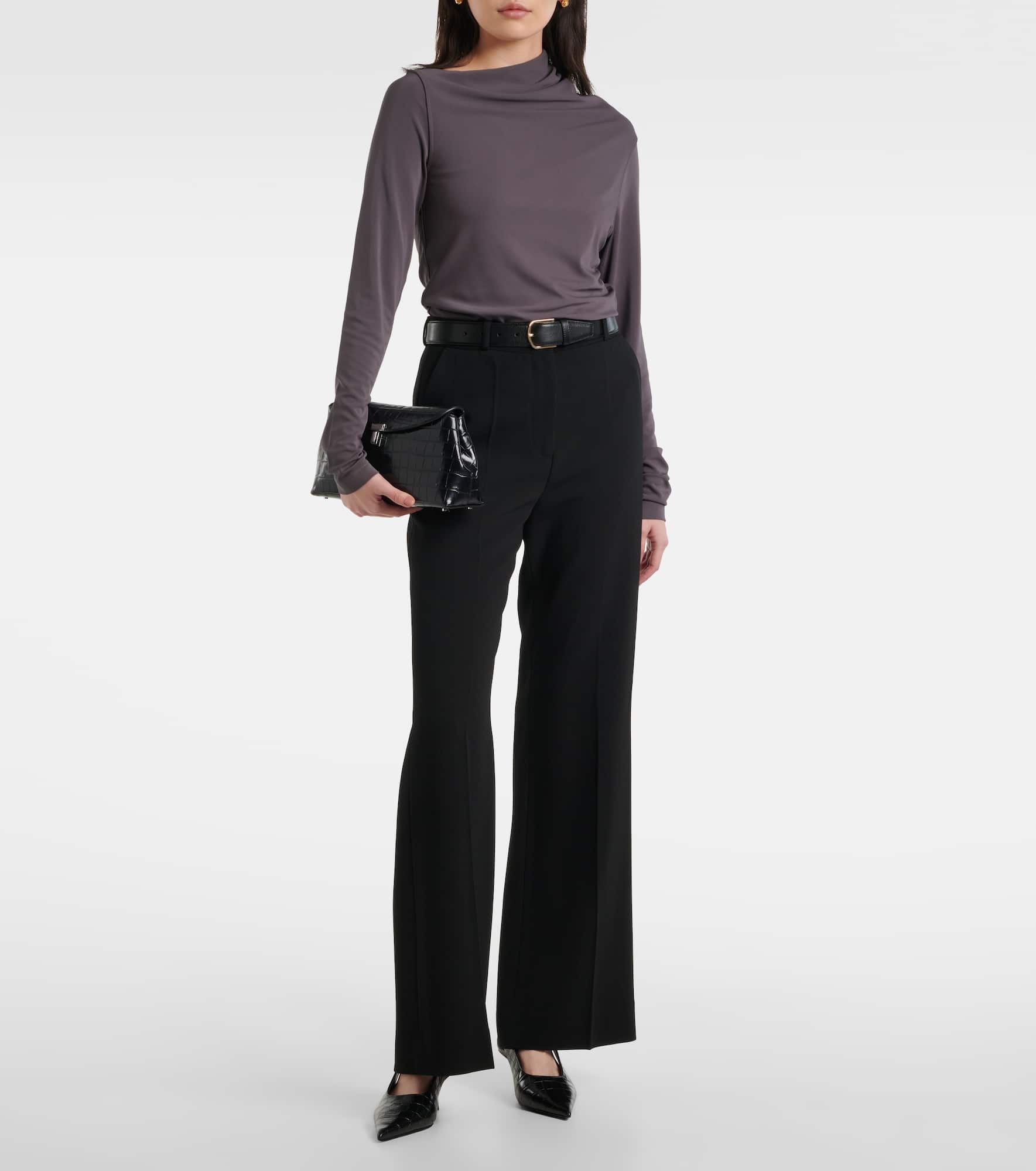 Draped jersey top - 2
