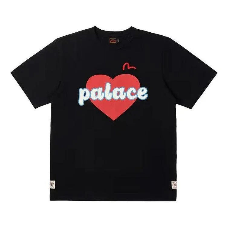 Palace x Evisu Heart T-Shirt 'Black' P24EVES005 - 1