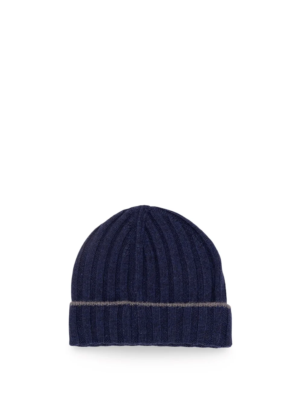 Cashmere Rib Knit Beanie - 1