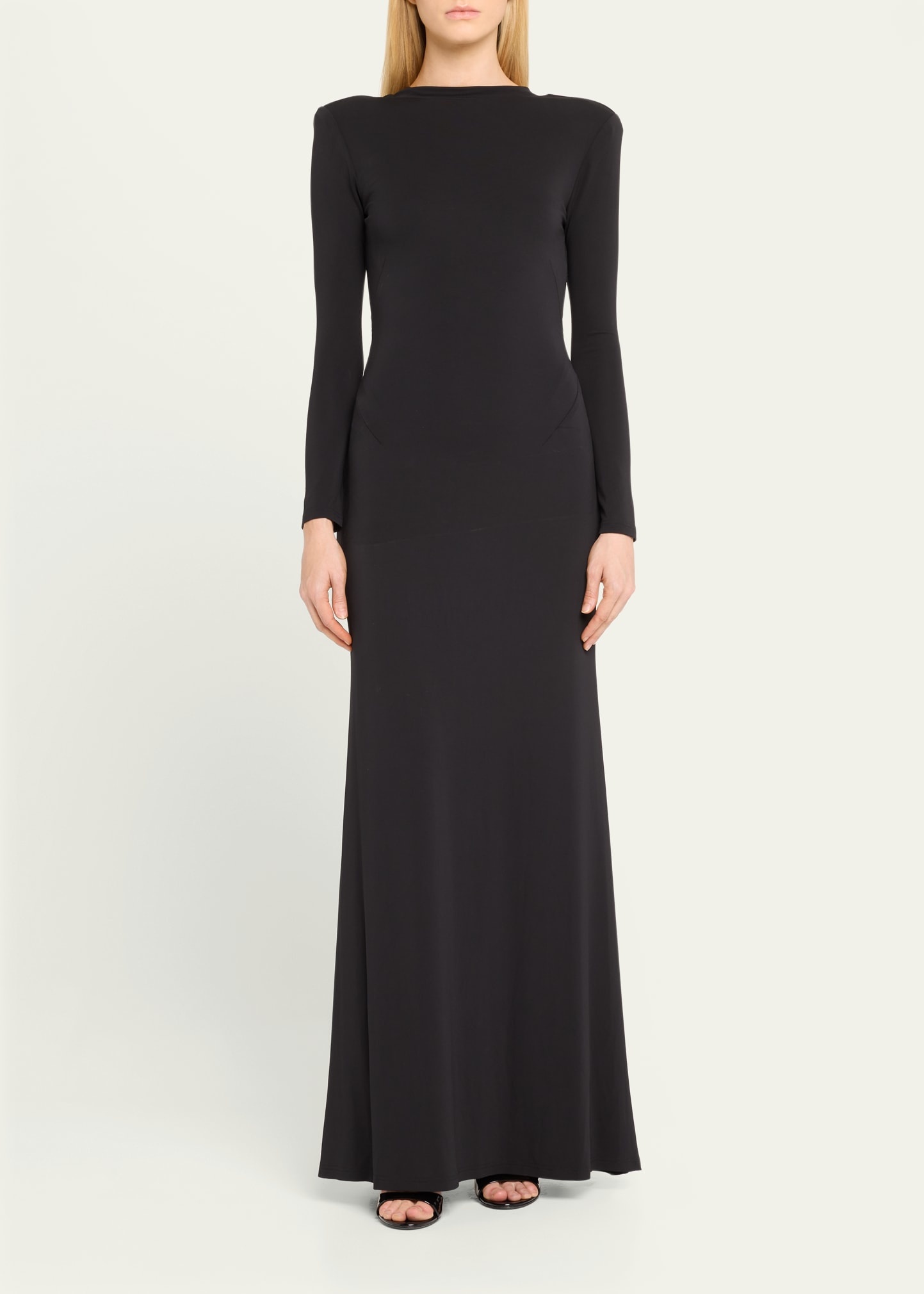 Clove Long Sleeve Viscose Gown - 2