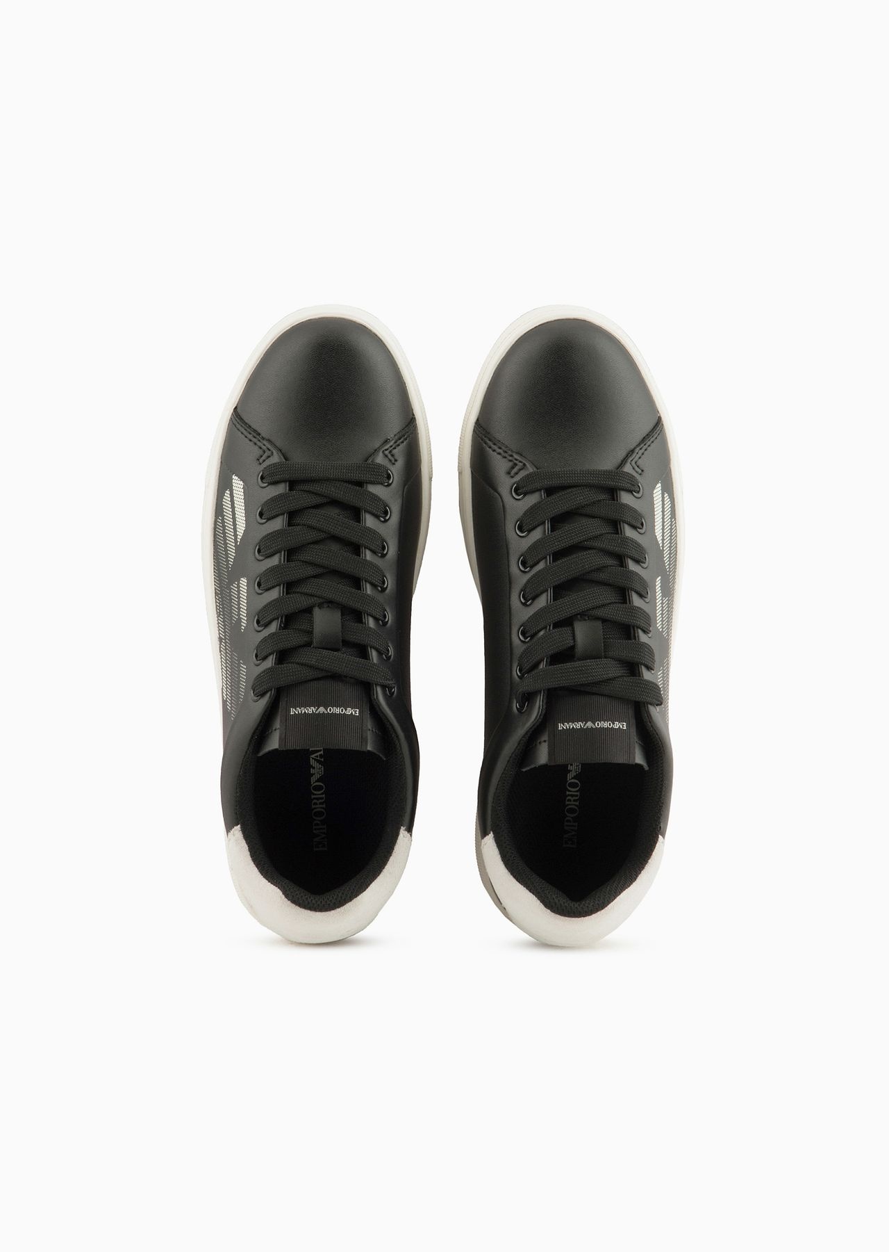 ASV regenerated-leather sneakers with oversized eagle and suede back - 3